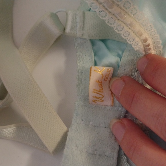 What Katie Did gold label bra in Eau de Nil blue size 32D - Picture 3 of 5